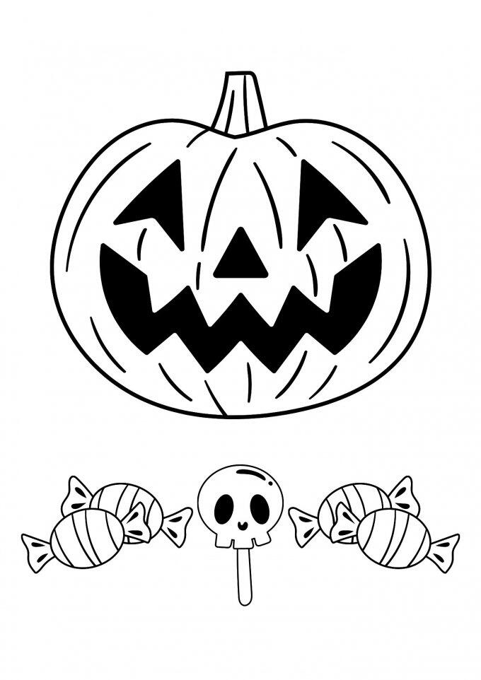 Dessin de citrouille