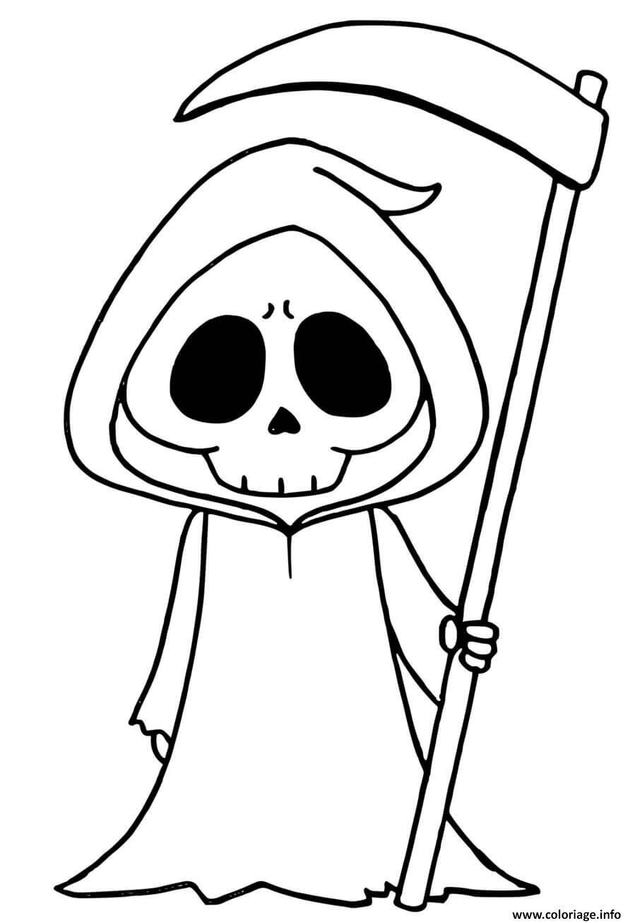 Dessin tête de mort pour Halloween