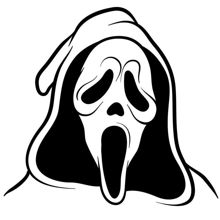 Dessin masque de Scream