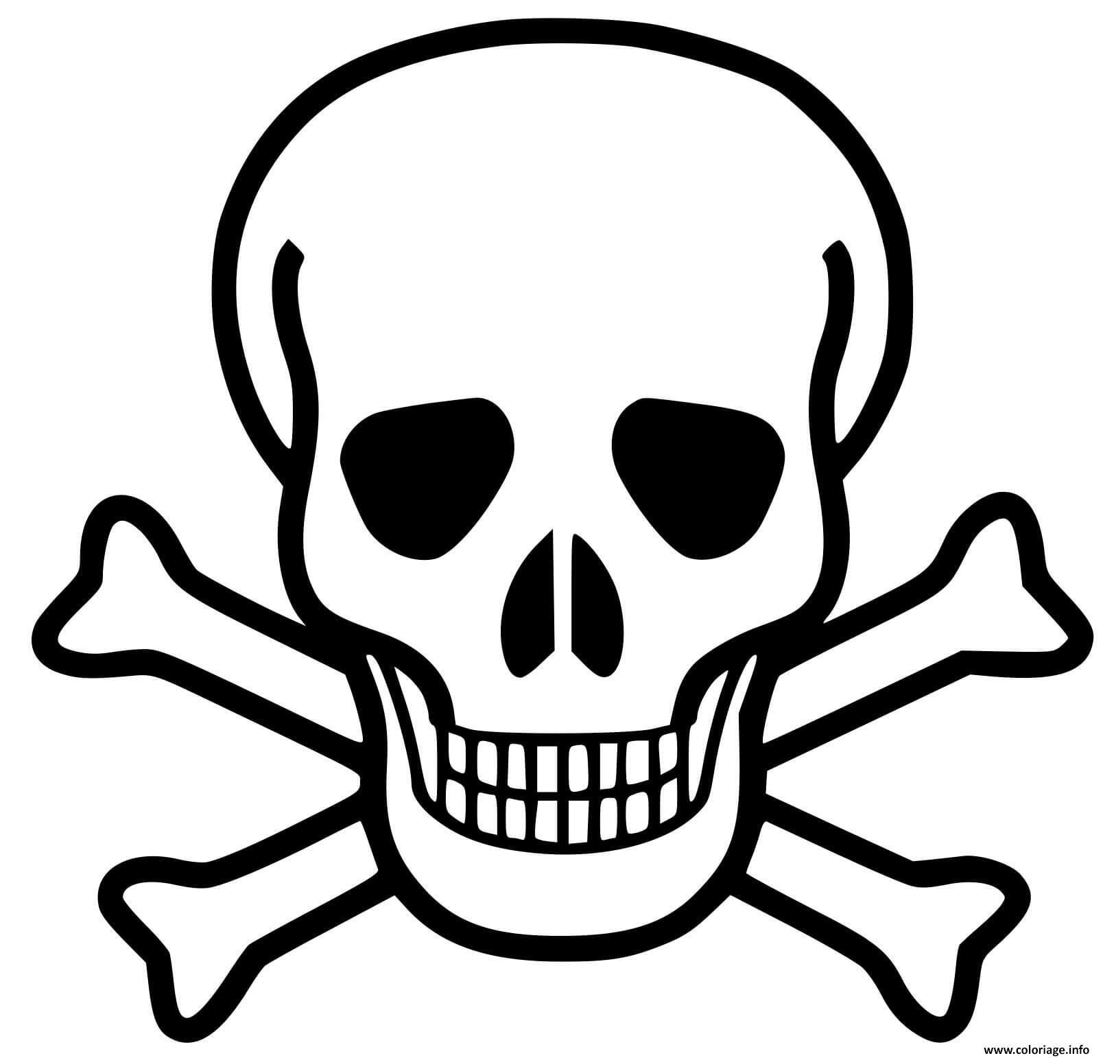 Dessin d'une tête de mort