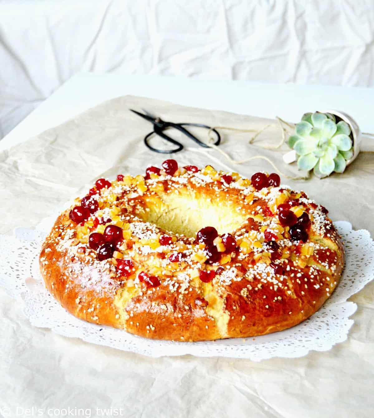 couronne des rois briochée aux fruits 