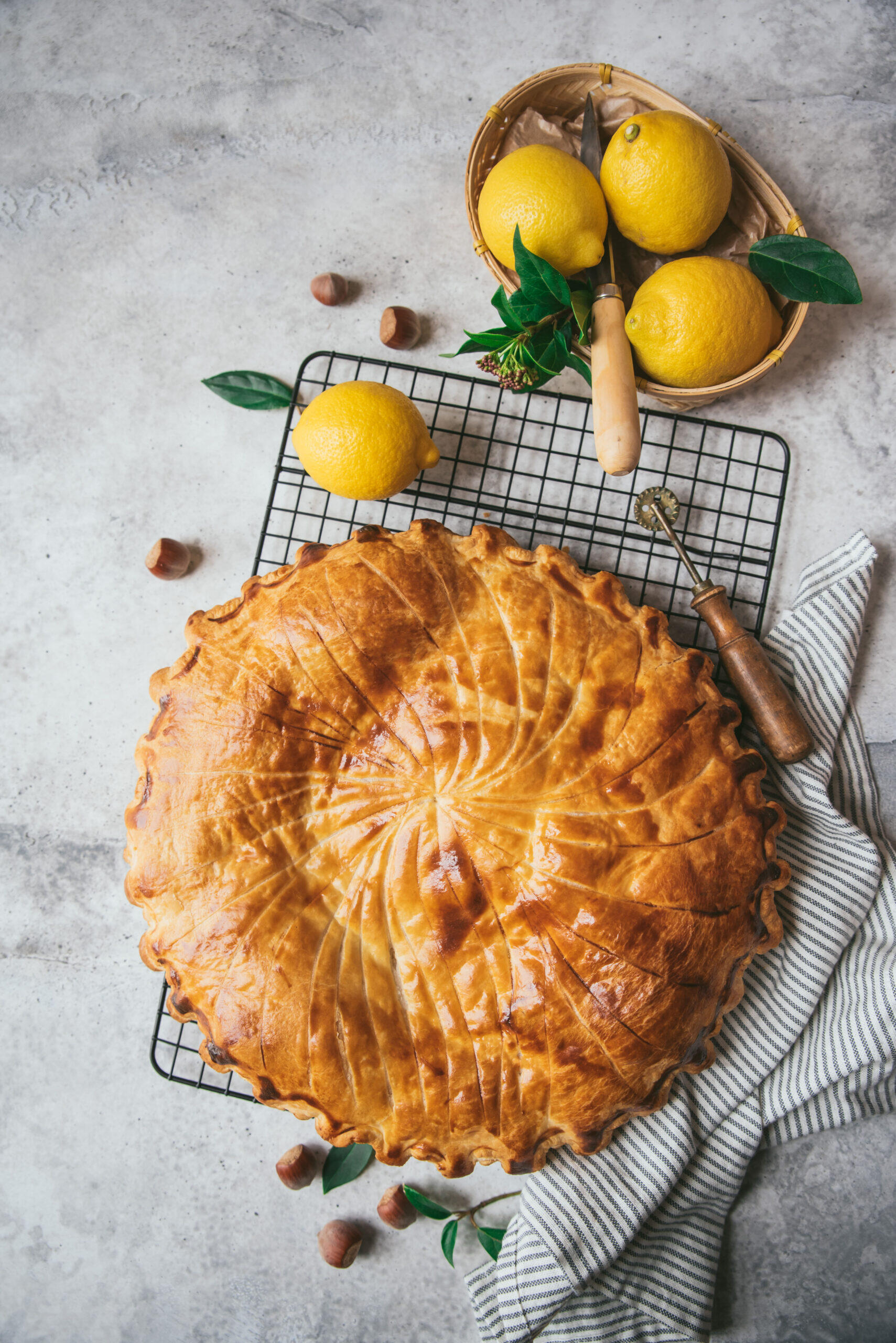 galette des rois avec des citrons 