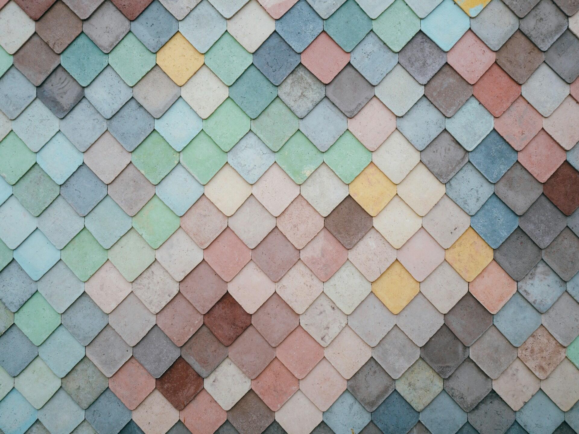 patchwork de teintes de couleurs