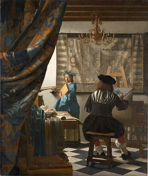 Oeuvre de Vermeer L'art de la peinture