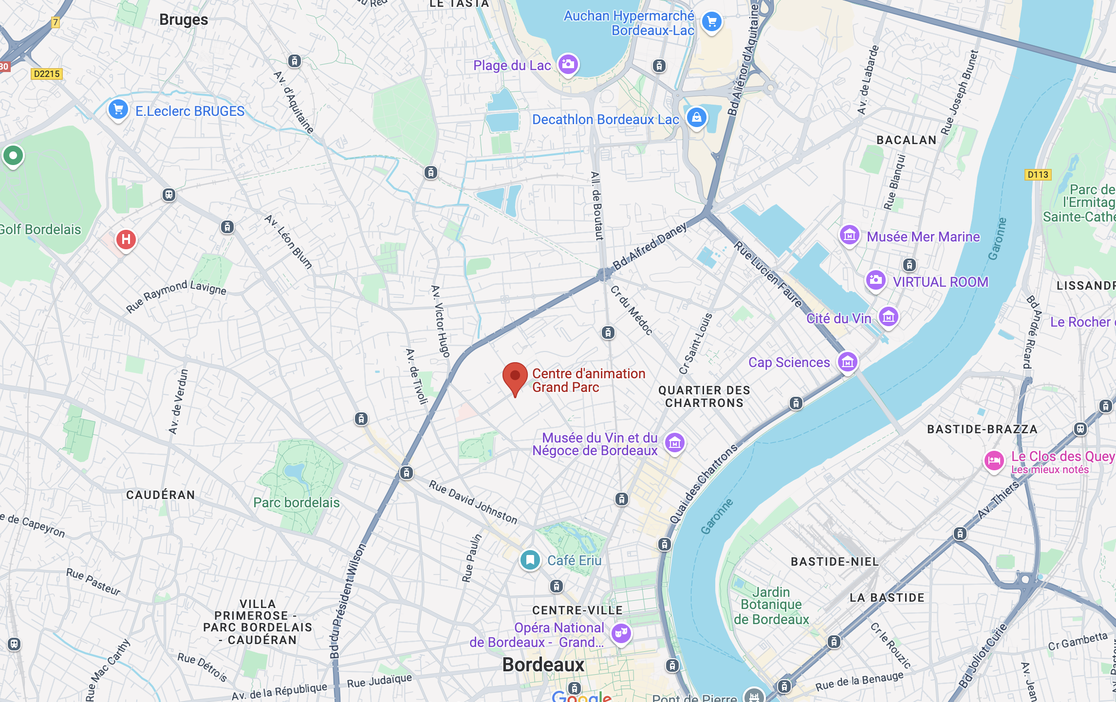 Capture maps centre animation Bordeaux