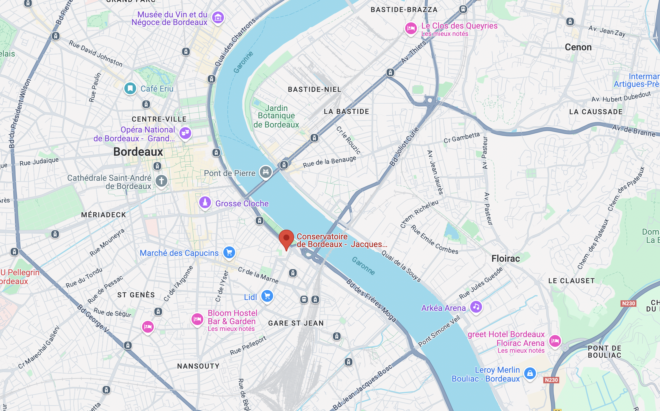 Capture maps Conservatoire de Bordeaux