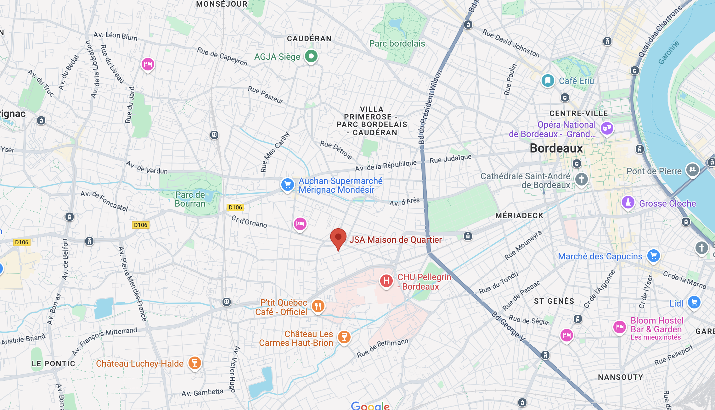 Capture maps JSA Bordeaux