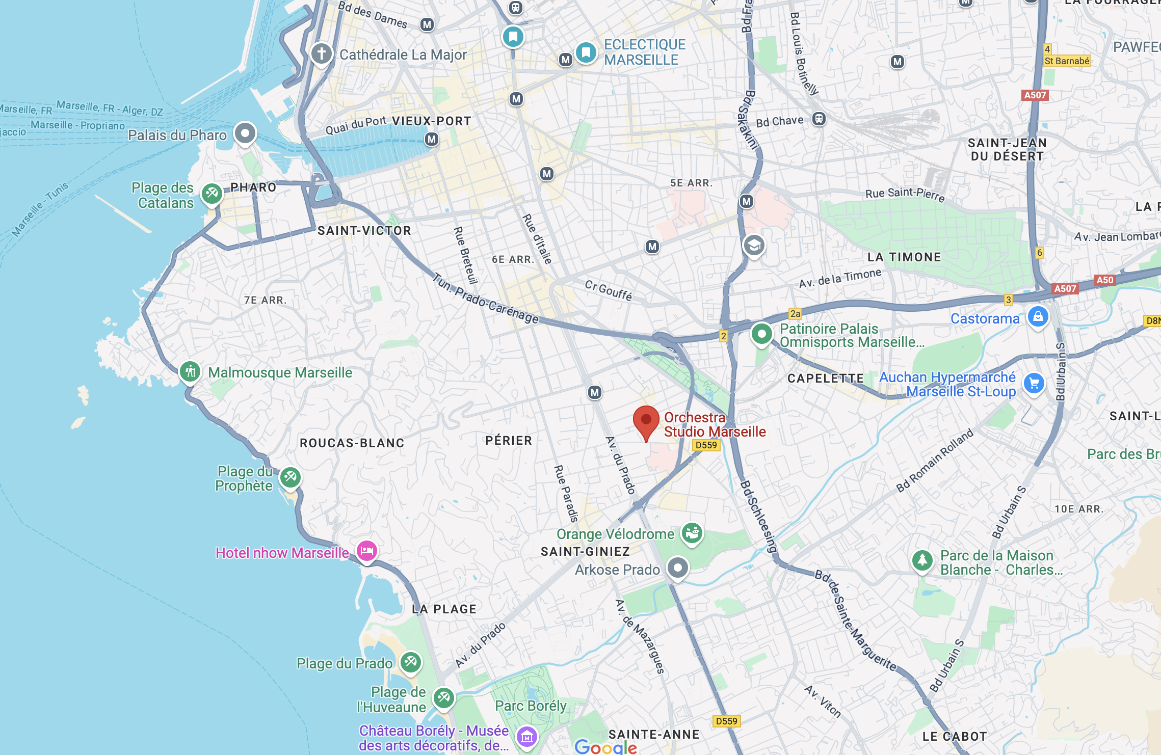 Capture maps orchestra studio marseille