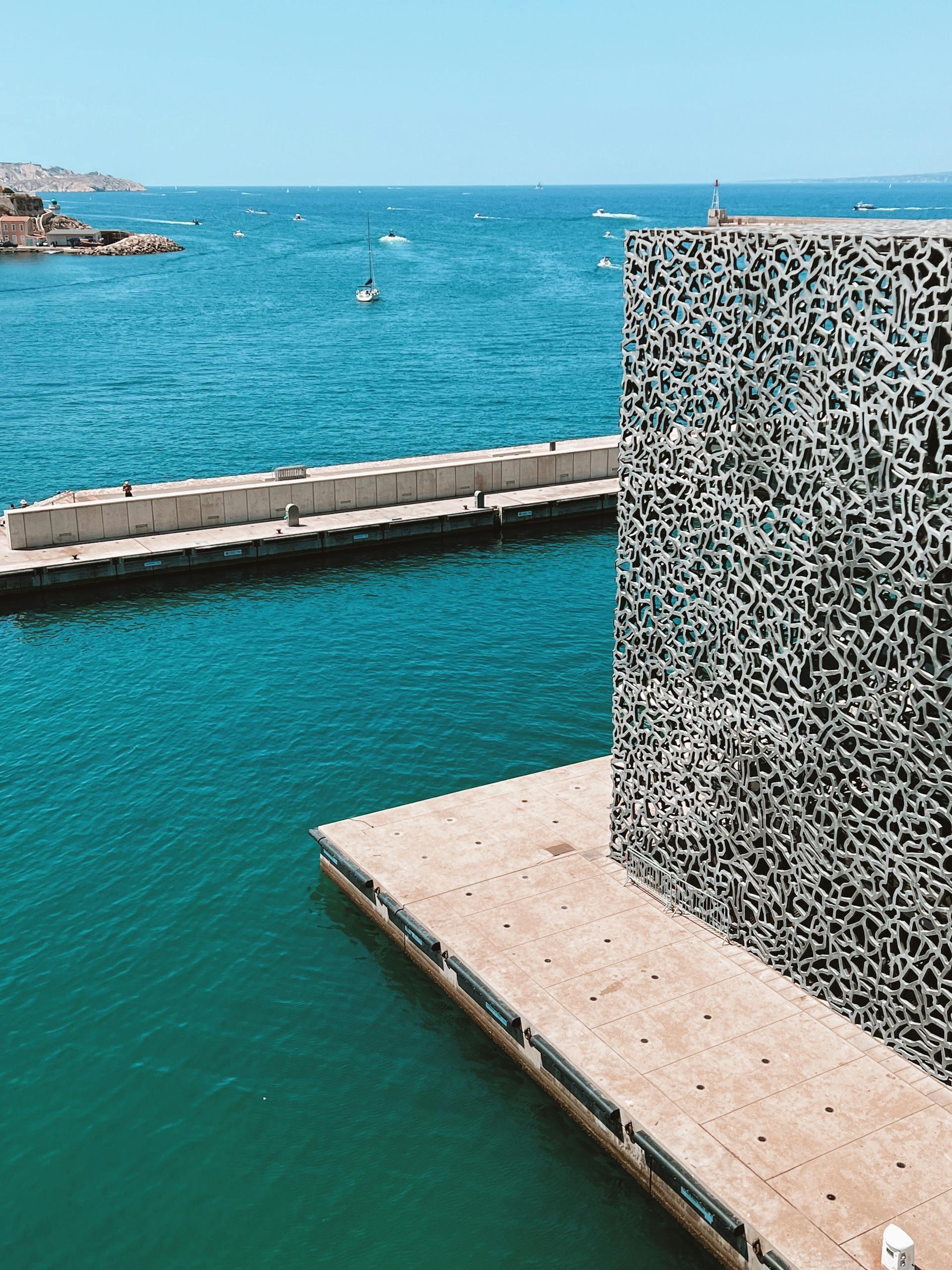 Vue aérienne du MUCEM de Marseille