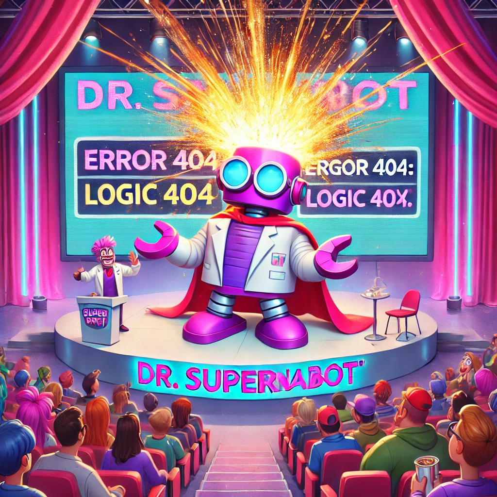 DR. Supernabot donne une conférence pour parler de lui même