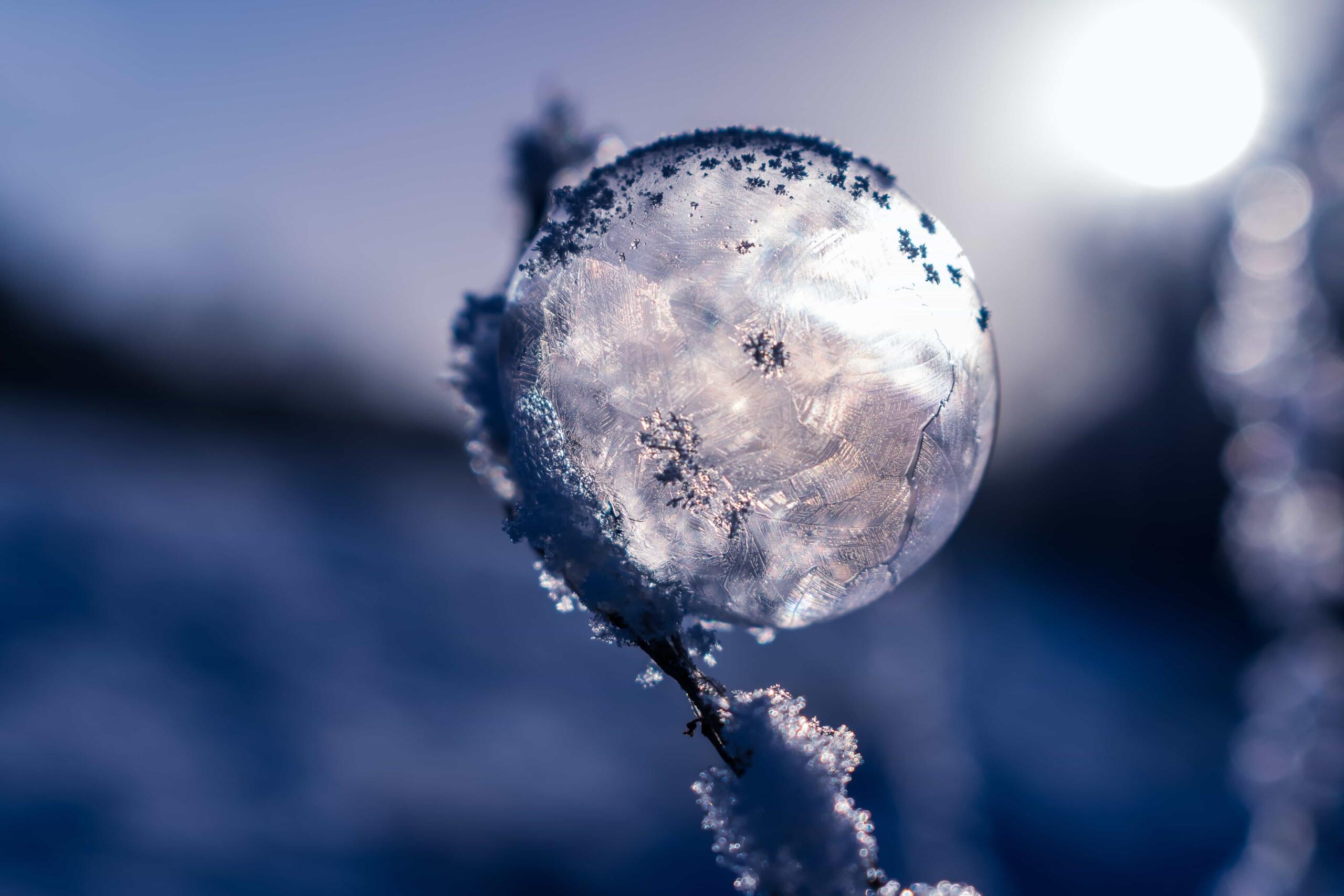 Goutte d'eau dans un paysage naturel 