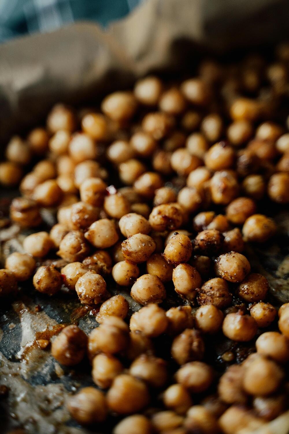 Pois chiches éparpillés