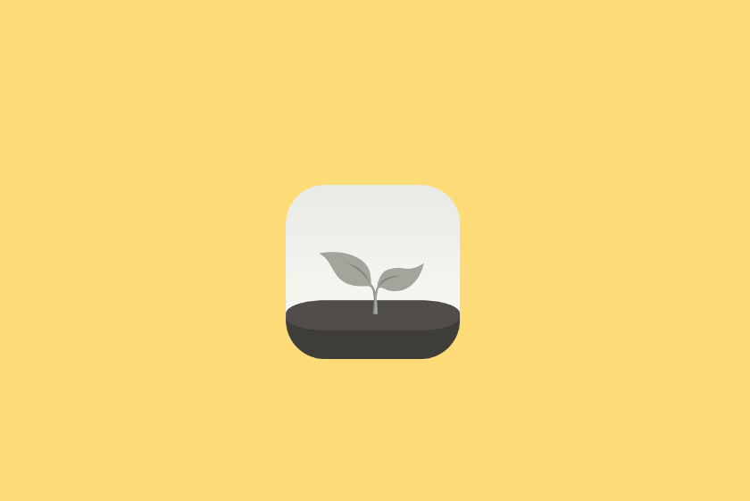 Le logo forest sur fond jaune