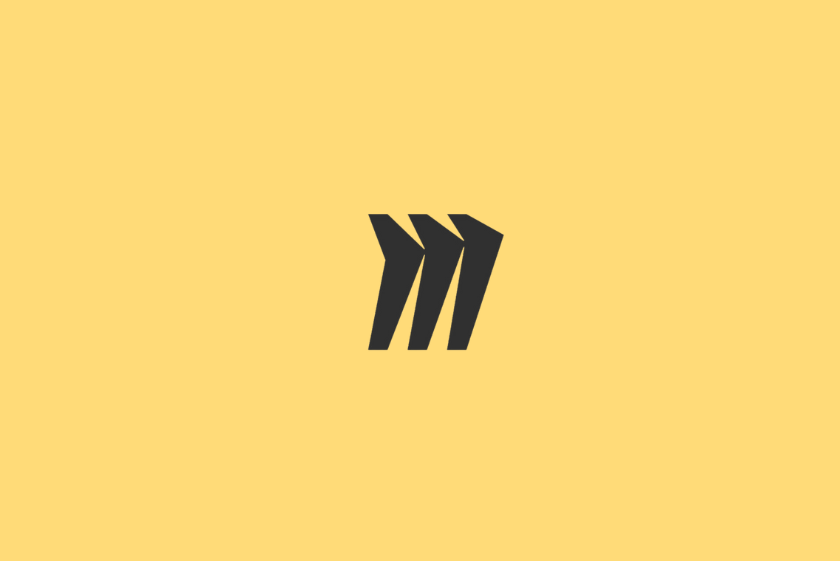 Le logo miro sur fond jaune
