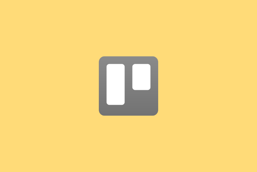 Logo Trello sur fond jaune