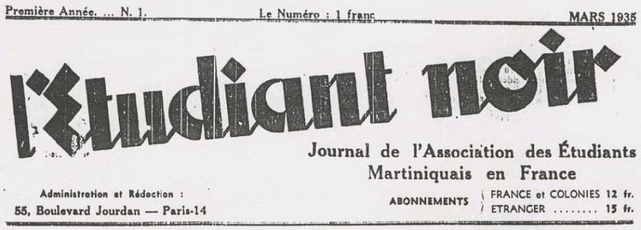 Revue l'Etudiant Noir
