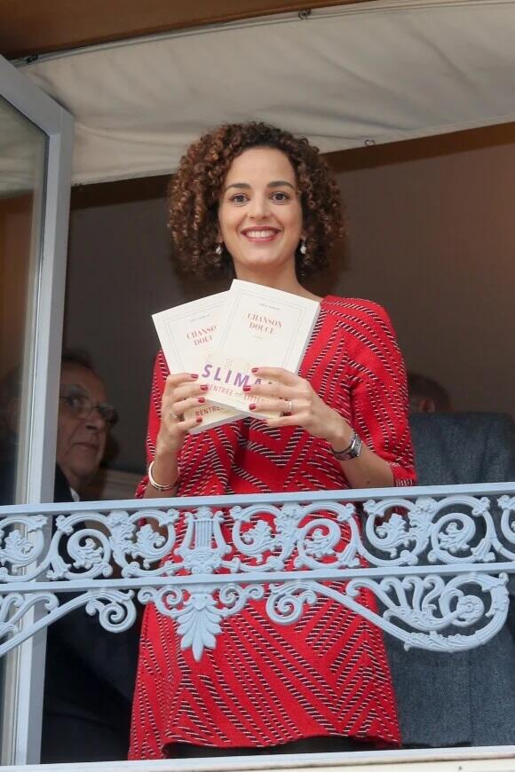 Leila Slimani avec son livre