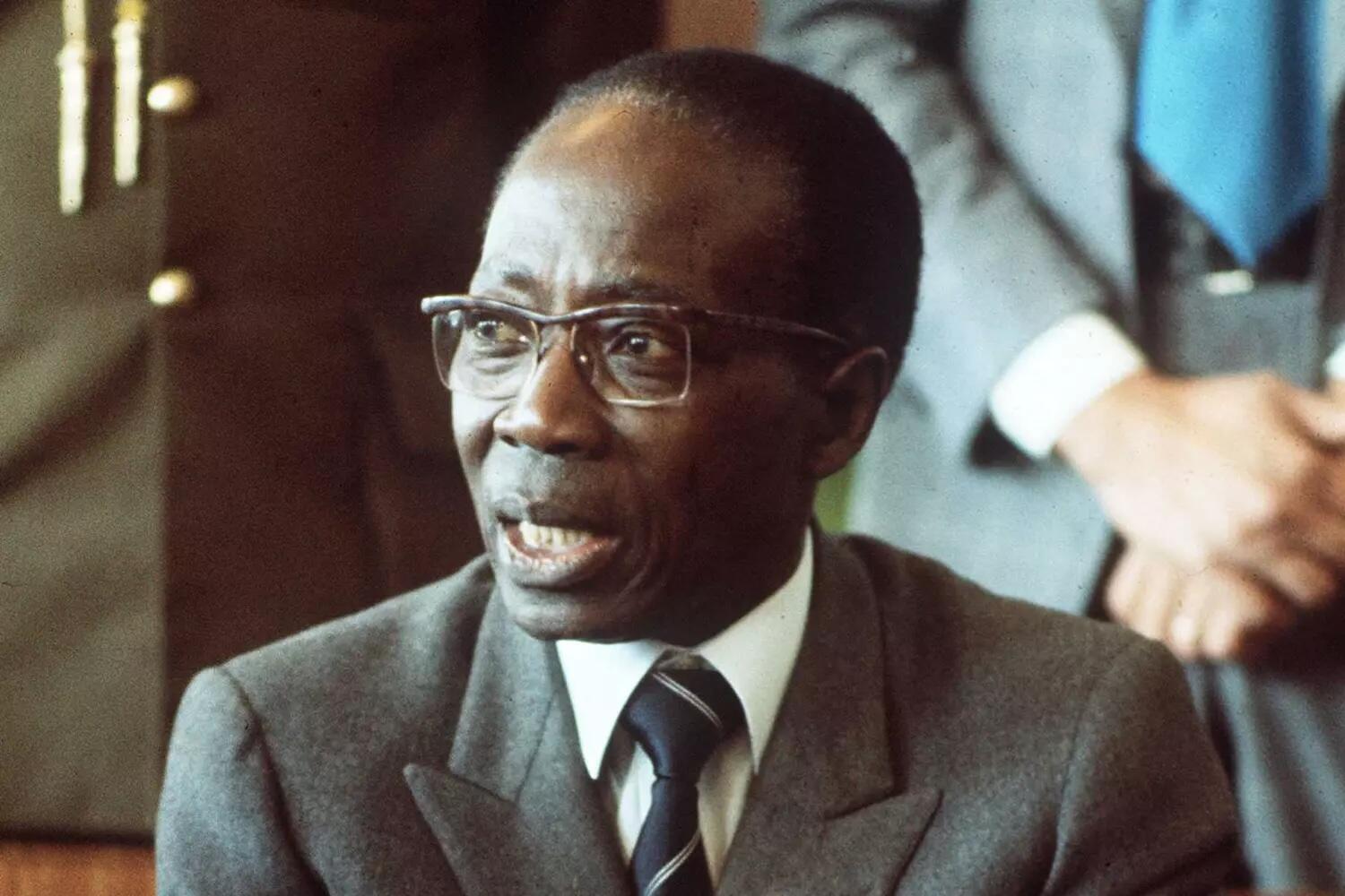 Portrait zoomé de Léopold Sédar Senghor