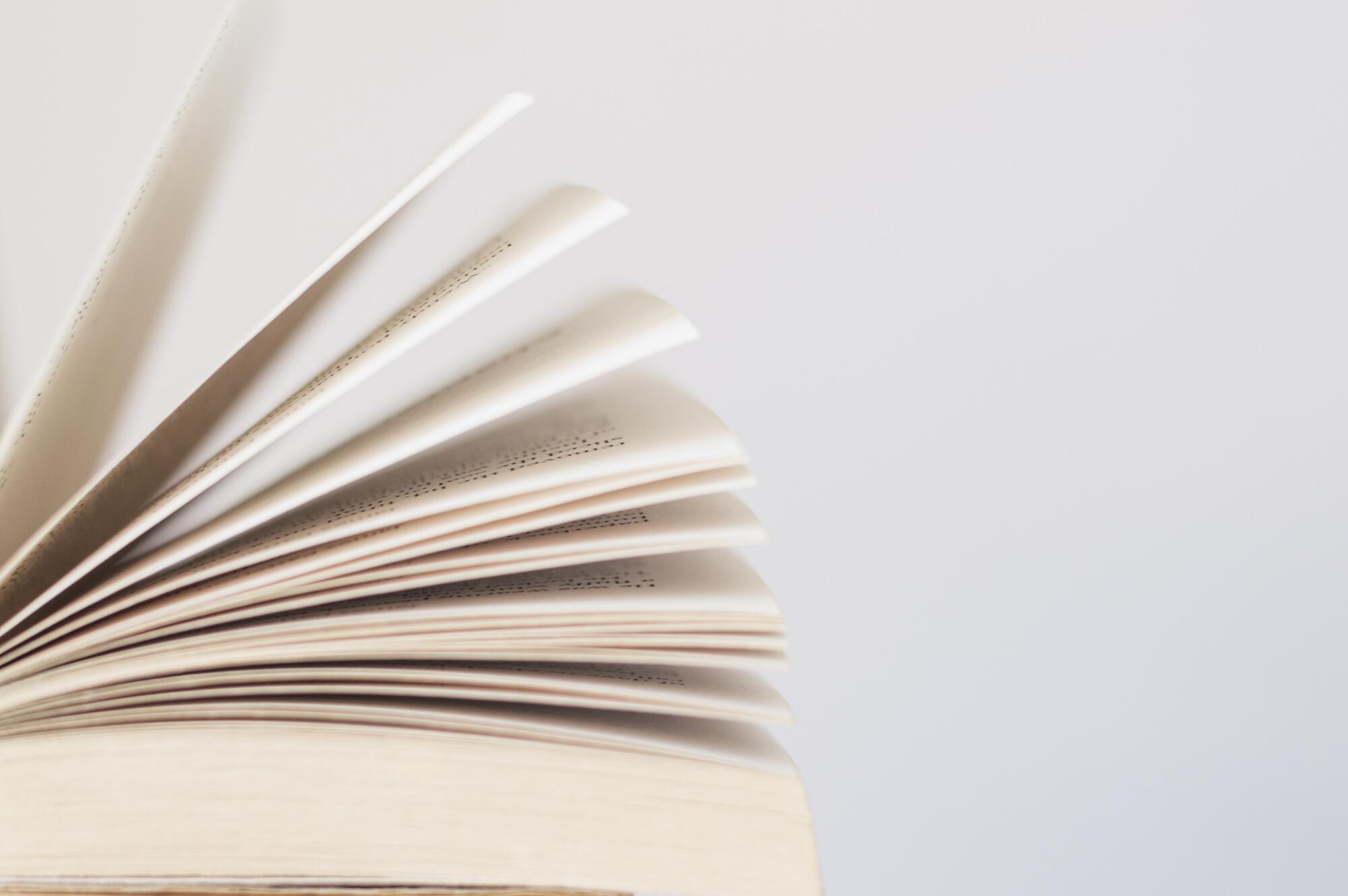Un livre est ouvert