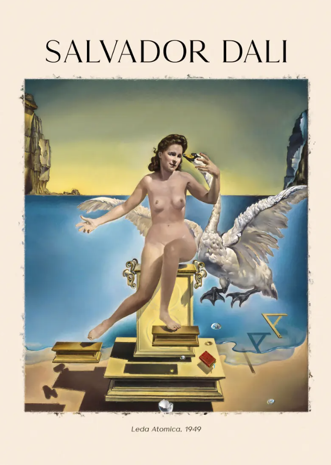 Reproduction de Leda Atomica de Salvador Dali