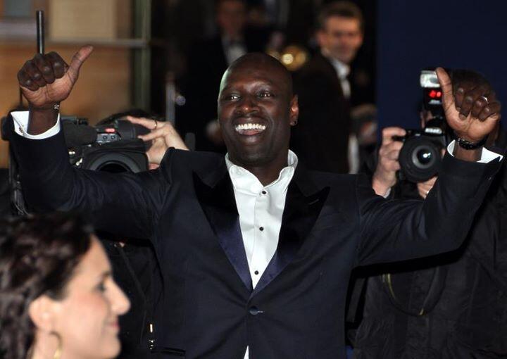 Omar Sy lors de la cérémonie des Césars en 2012