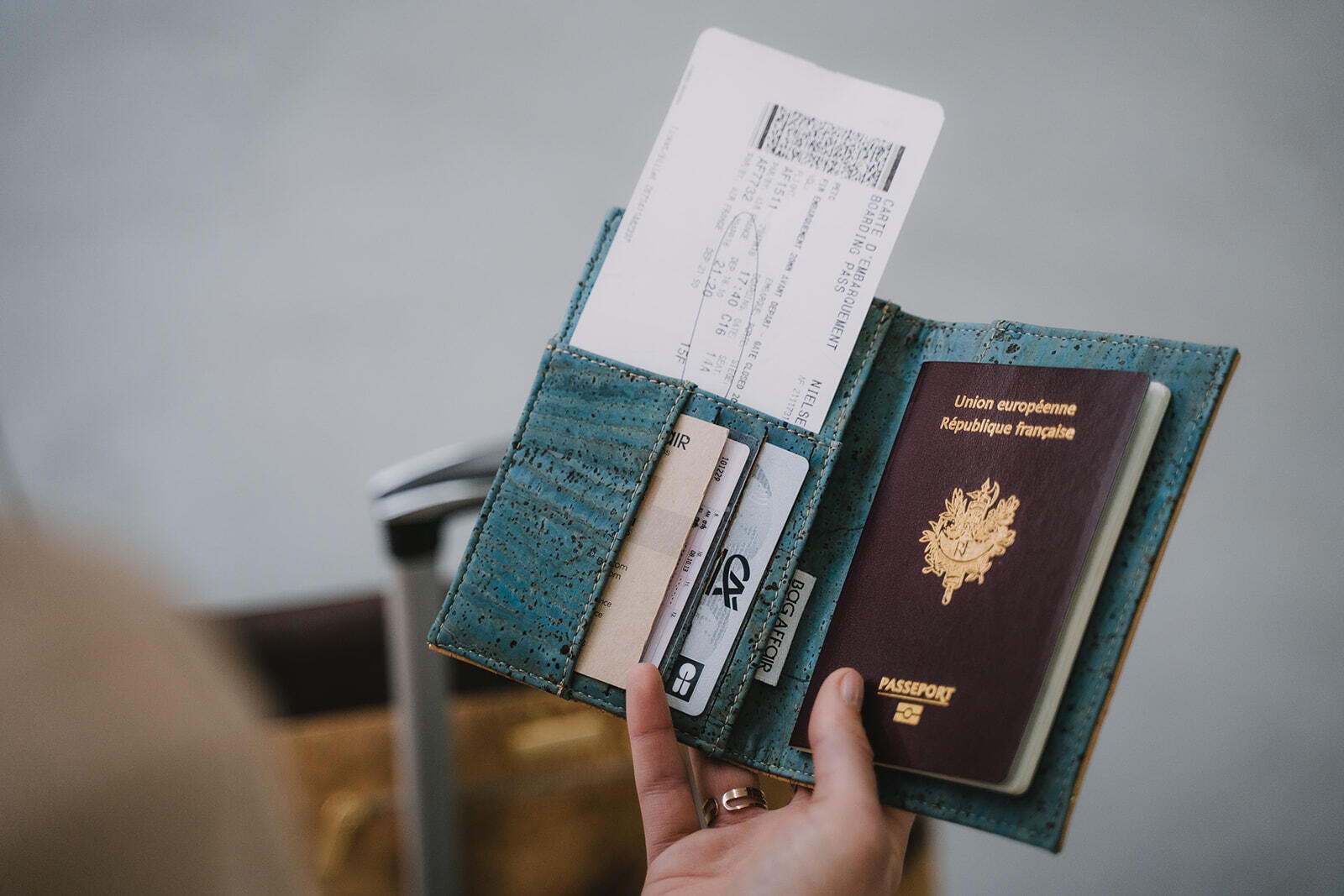 Passeport dans une pochette