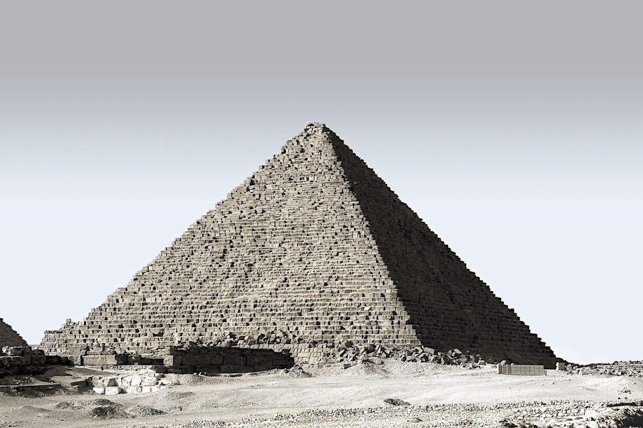 La pyramide de Gizeh en Egypte.