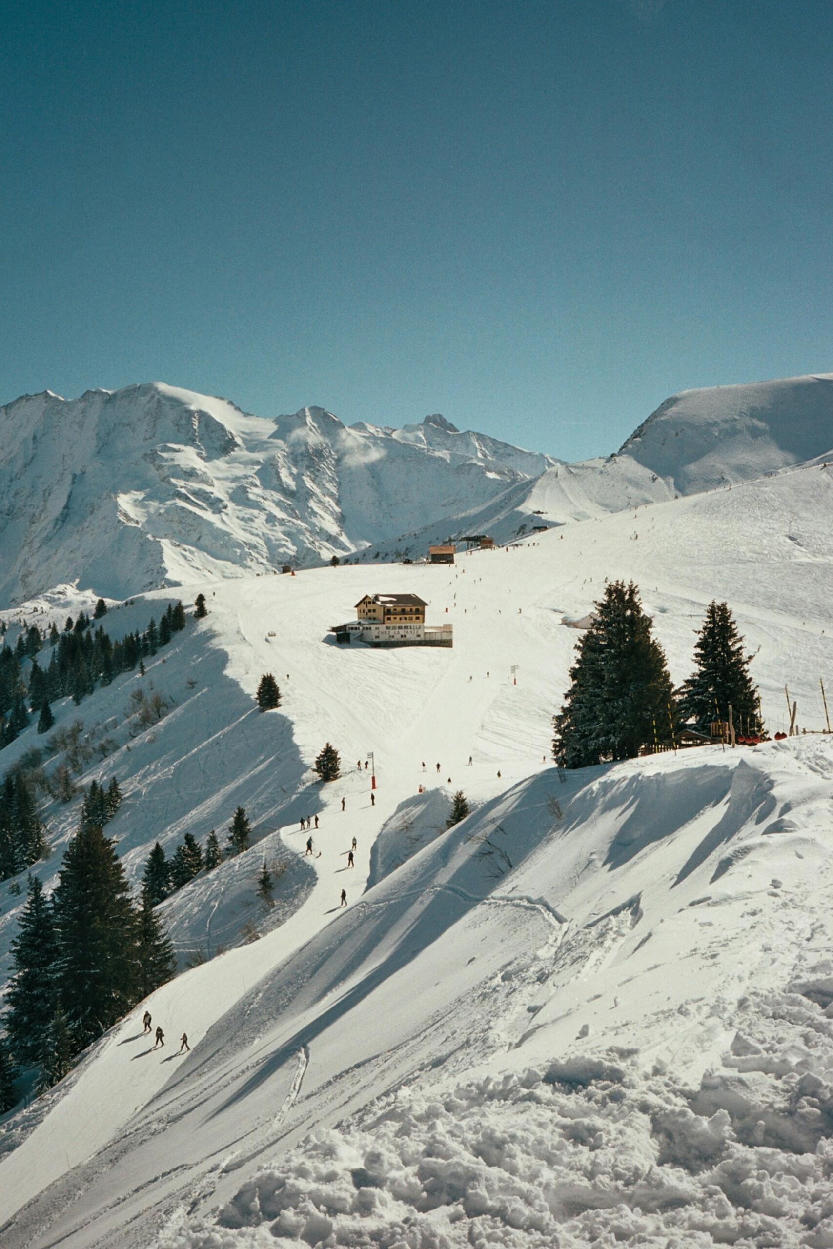 station de ski des Alpes 