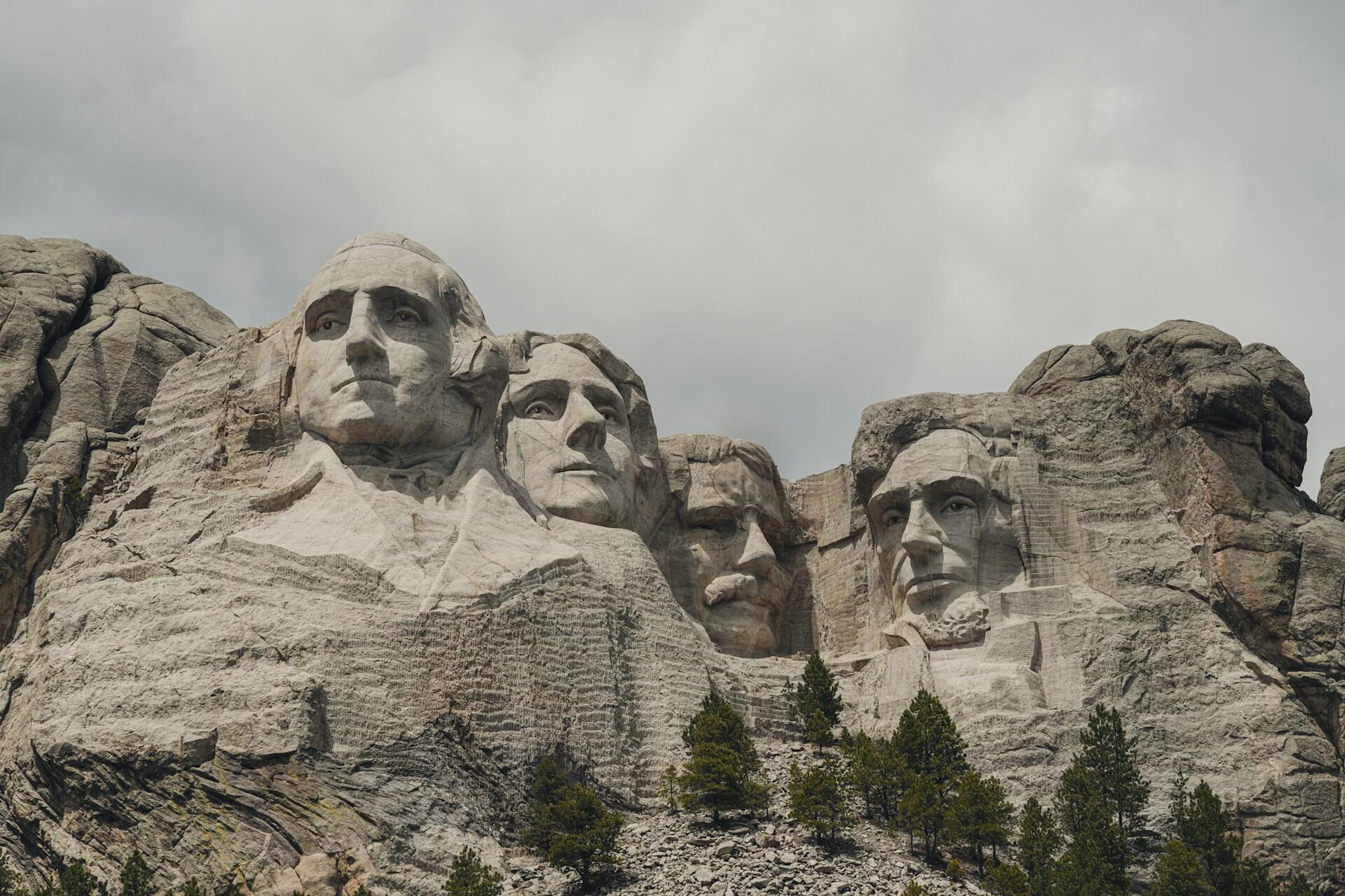 Le mont Rushmore aux États-Unis