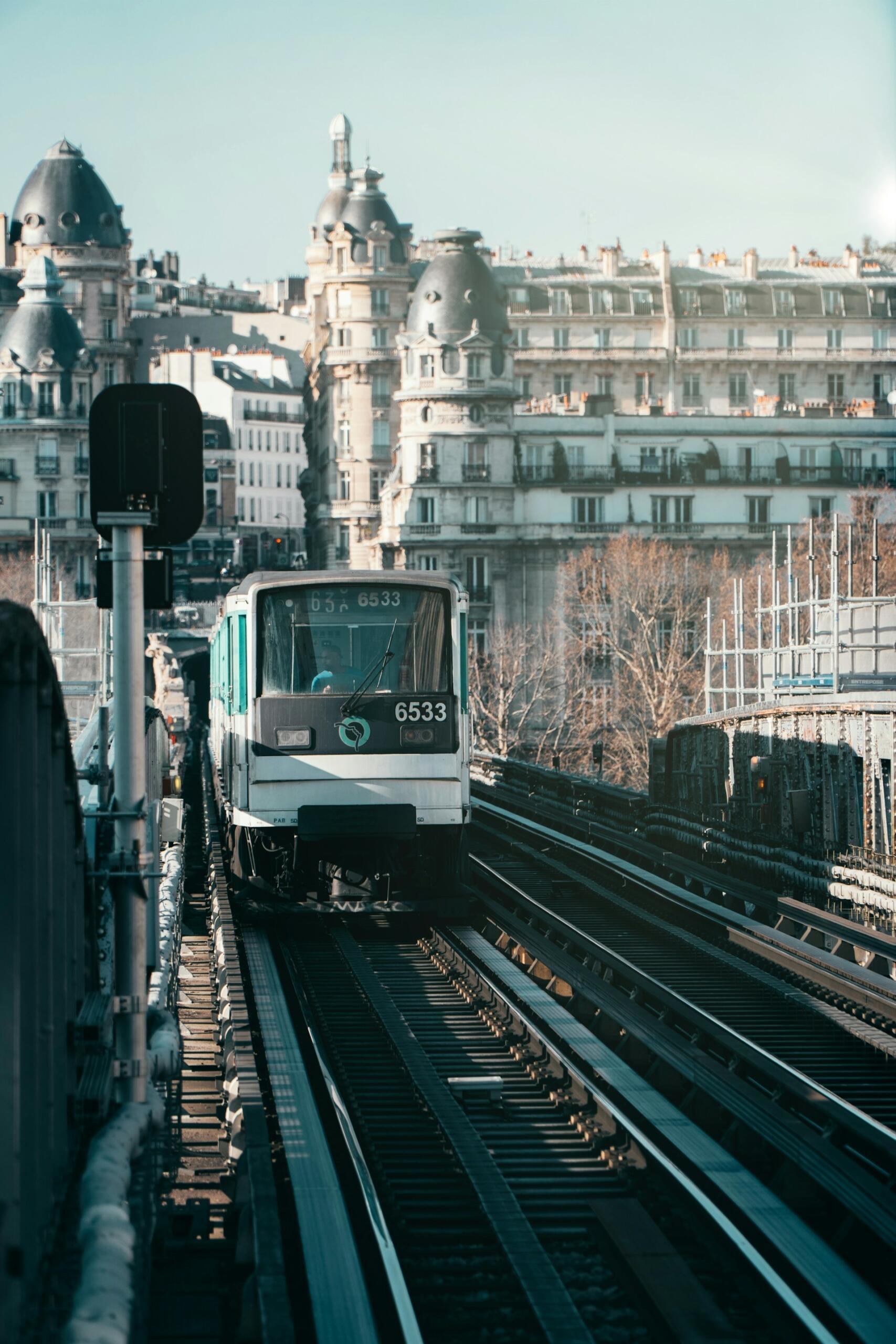 RER parisien en déplacement