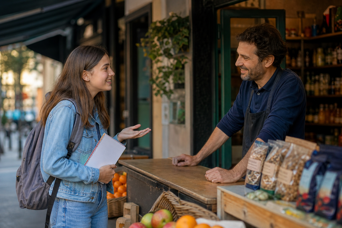 Au niveau A2, on commence à faire face à de vraies situations de la vie courante