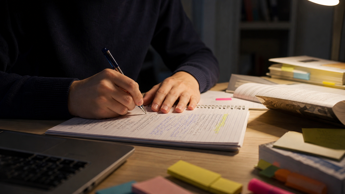 Une bonne prise de note vous fait gagner un temps considérable sur vos révisions