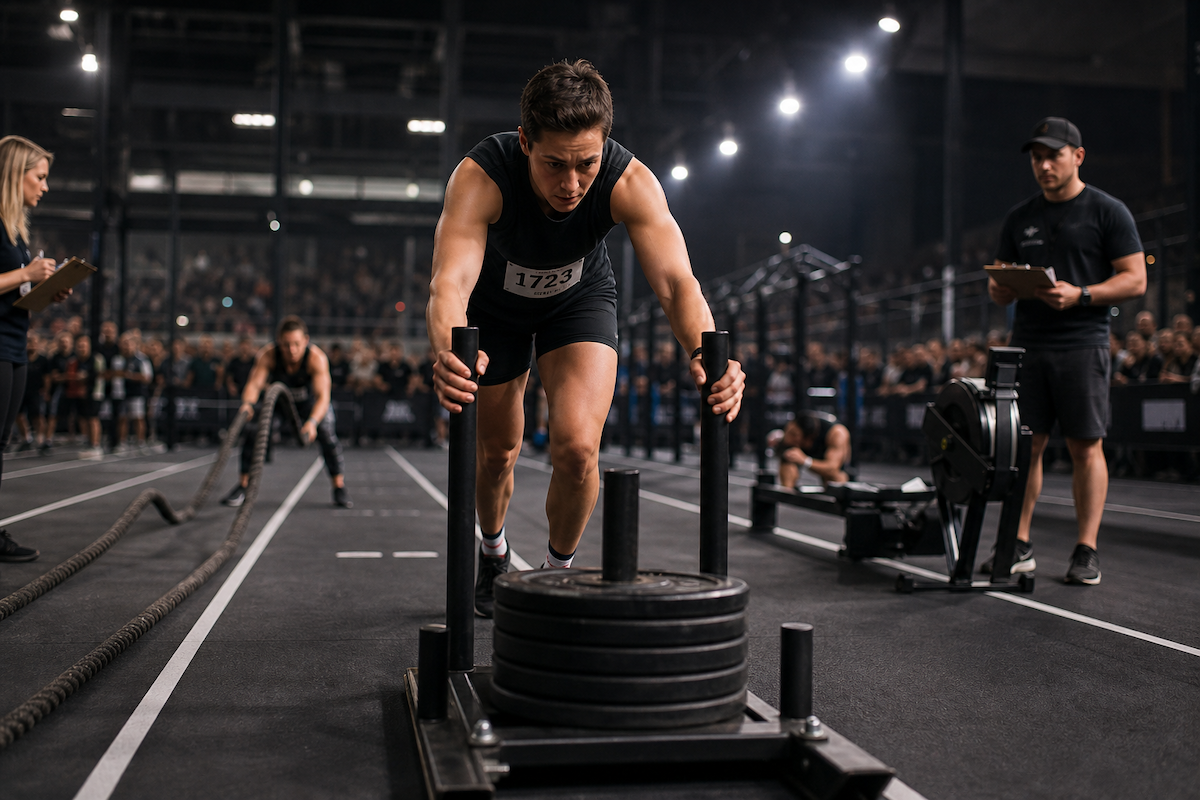 Sledge push et pull nécessitent de la force et du cardio