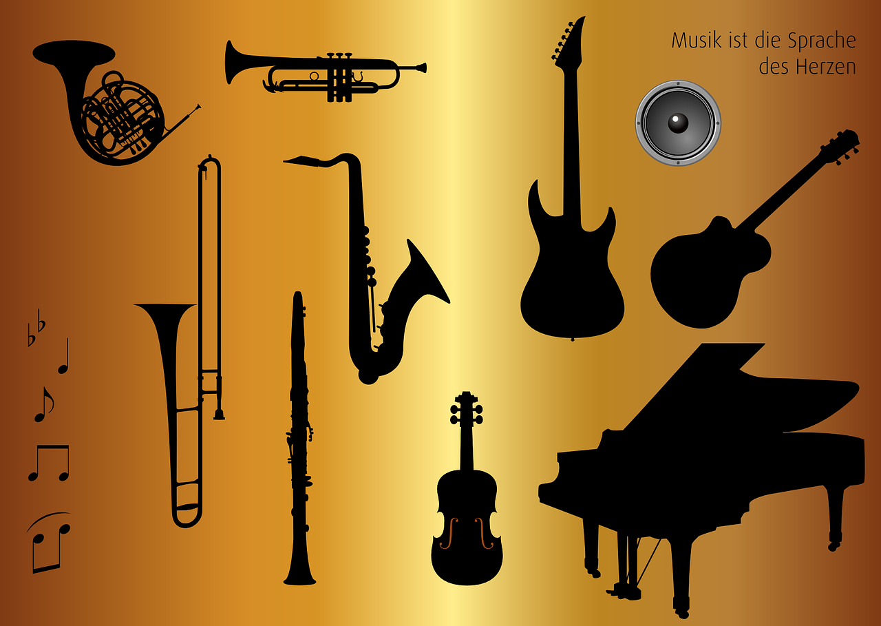 Learn the guitar, piano or brass instruments online