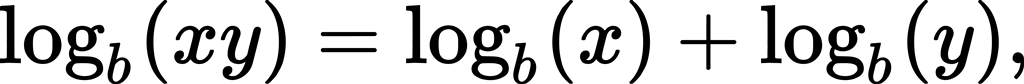 The logarithm is the inverse operation to exponentiation