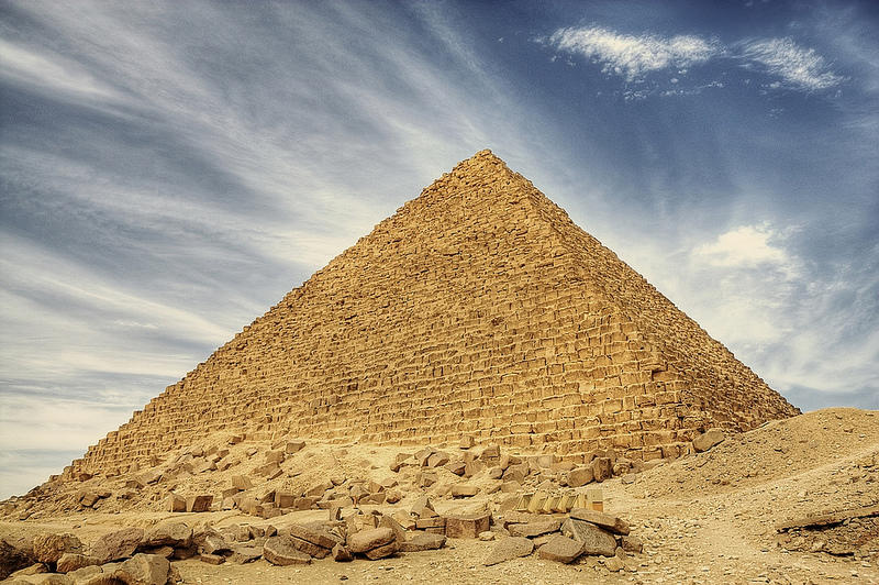The golden ratio is to be found in the form of the pyramids