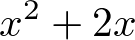 x^2 + 2x