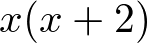 x(x+2)