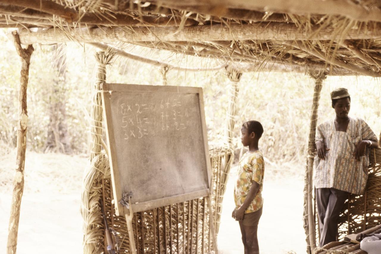 Maths lesson in Guinea-Bissau