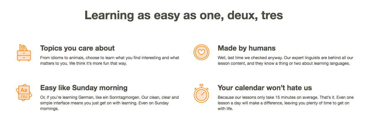 Download babbel and play their fun games to improve your level in English! 
