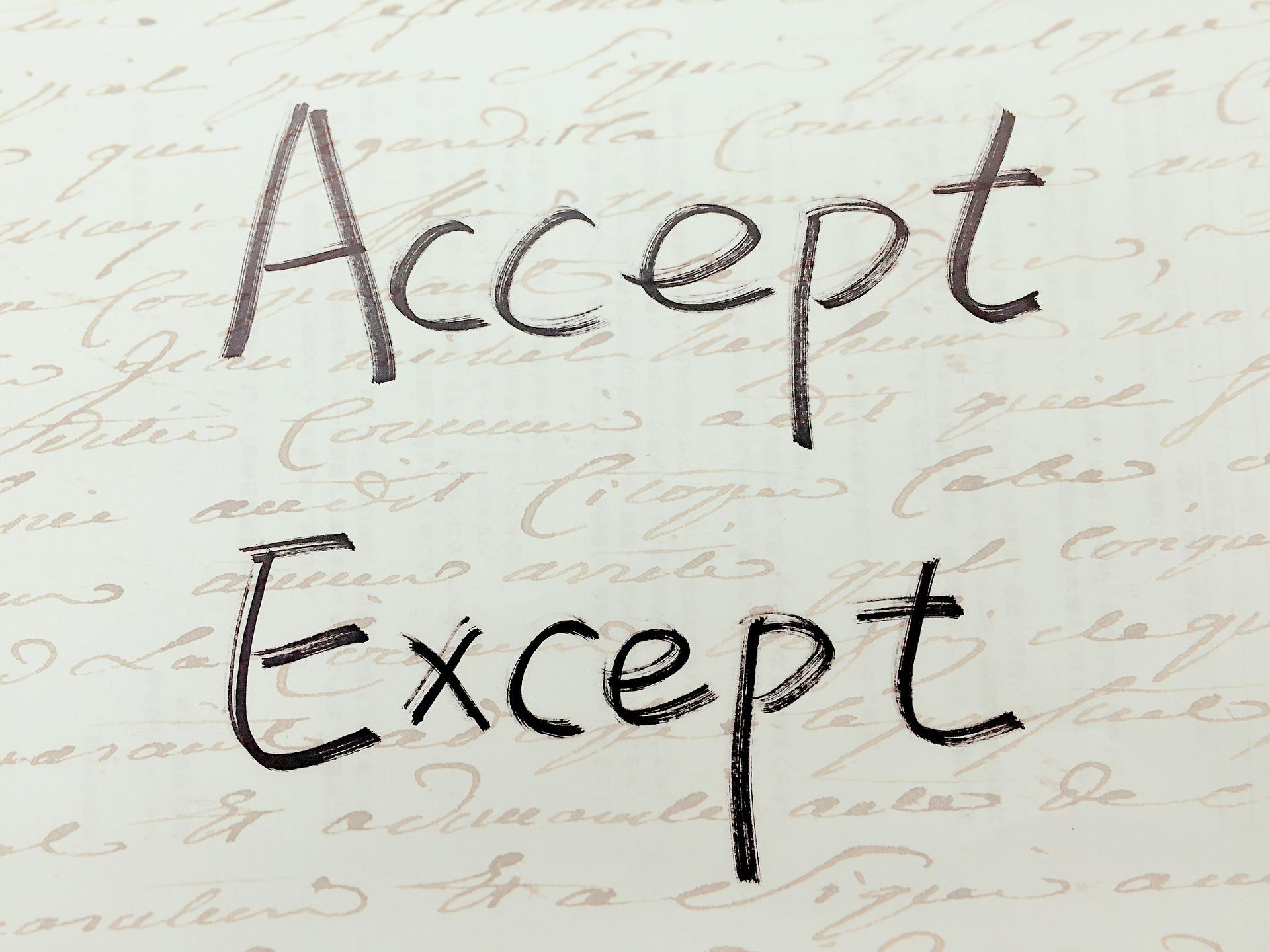 Learning English grammar rule exceptions makes accepting those rules easier