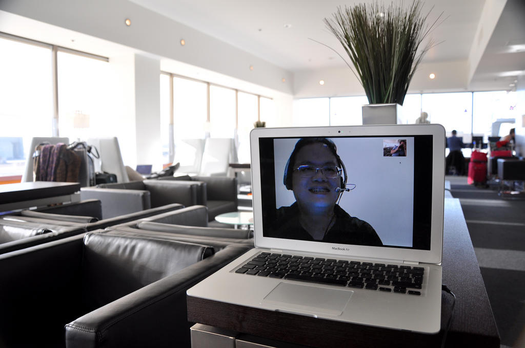 Online tutoring means you can have lessons anywhere, as long as you have an internet connection