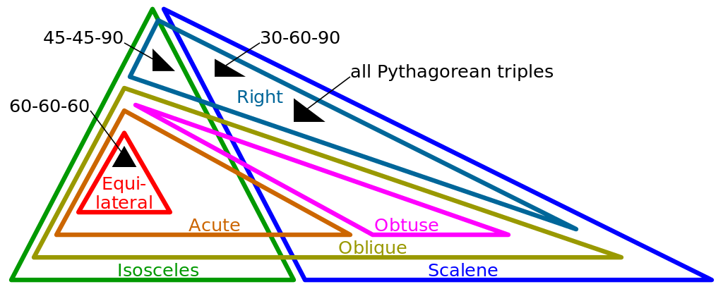Triangles come in different shapes