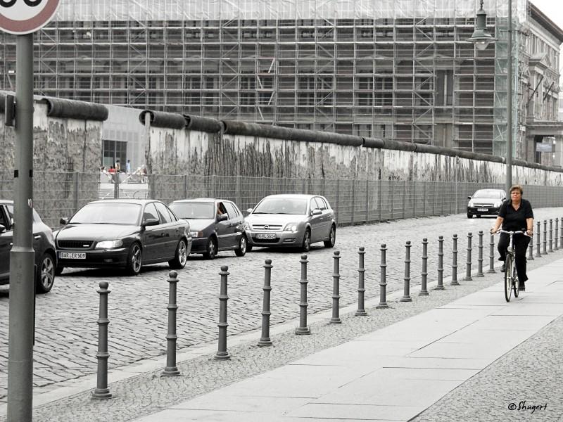 The Berlin Wall divided the east from the west for almost 30 years.