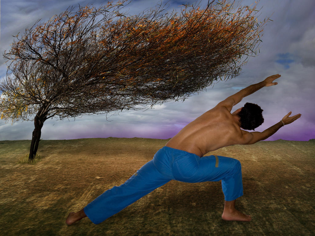 A shirt is not necessary for men's yoga lessons.