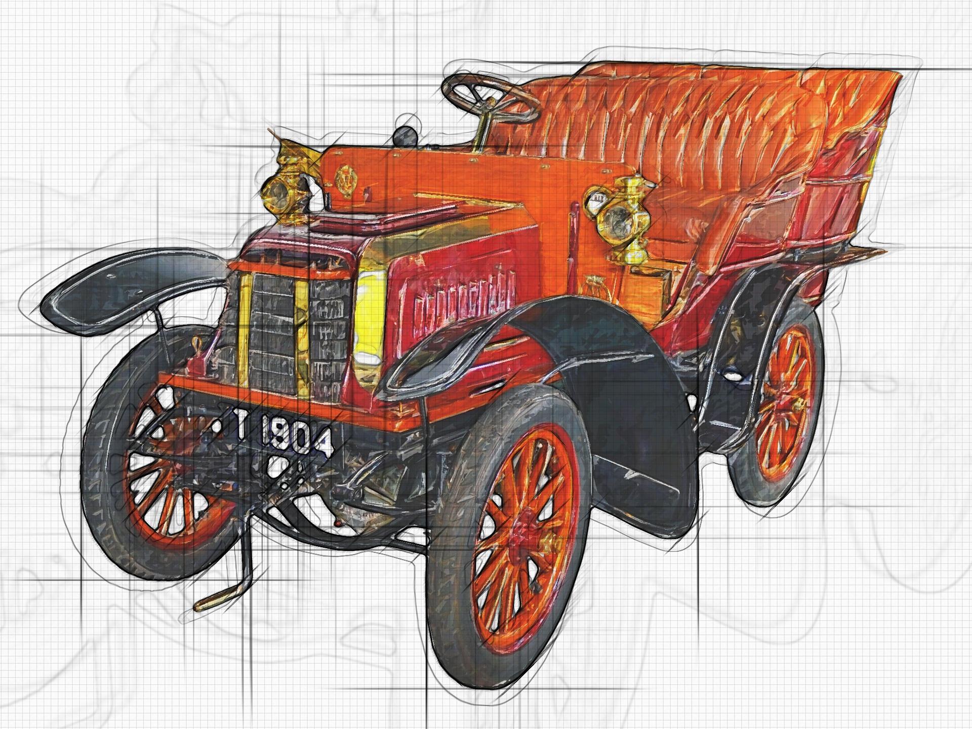 A knowledge of maths can help you draw anything, even this car