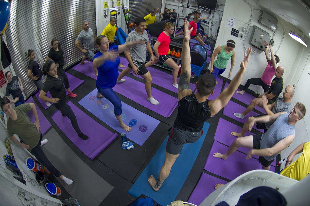 Yoga institutes offer rooms.