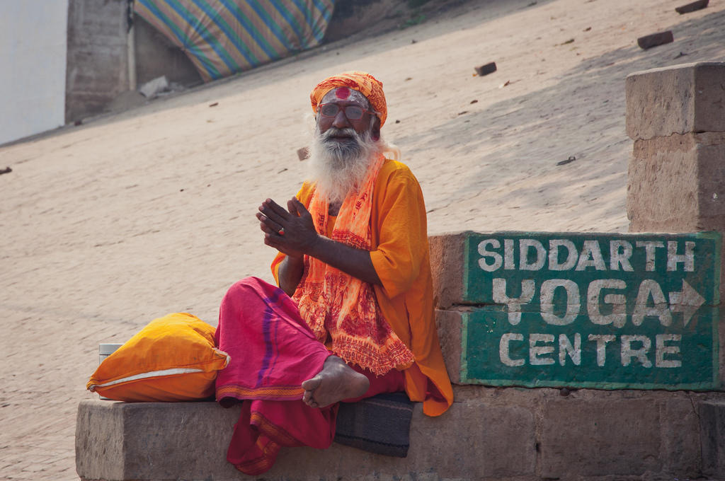 Many yoga teachers study in India.