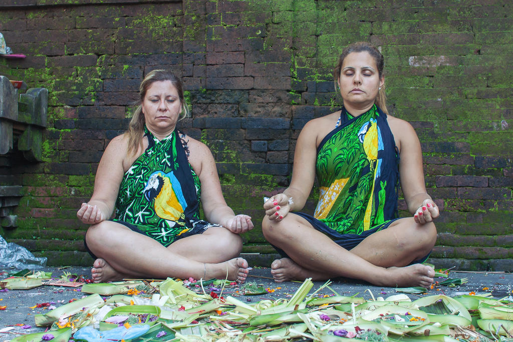 Lotus Pose is a basic yoga pose.