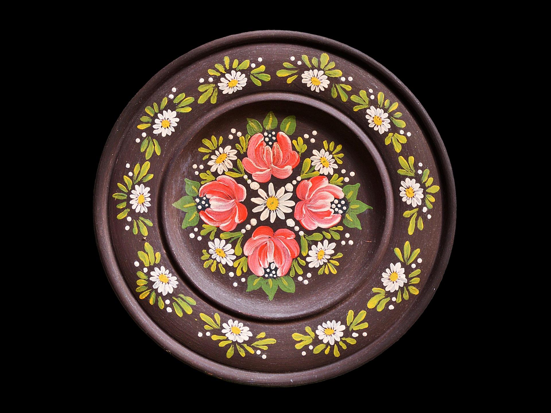 You may paint decorative wall plates with your new skills